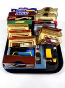 A tray containing a quantity of die cast vehicles to include Lledo Days Gone and Models of