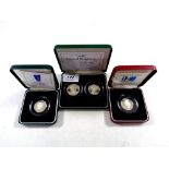 Three Royal Mint silver proof fifty pence coins, Fifty Years of the NHS,