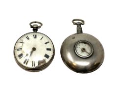 Two 19th century silver pocket watches (both a/f)