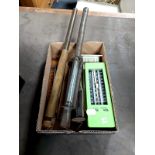 A box of antique and later thermometers