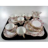 A tray containing twenty-one piece Royal Grafton bone china tea service