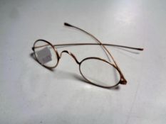 A pair of vintage 9ct gold framed spectacles
