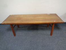 A 20th century Danish teak refectory coffee table