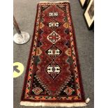 A Caucasian Afshar runner 85 x 232 cm