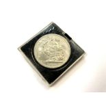 A George VI five shilling coin