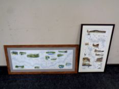 A fisherman's map and salmon pools on the River Tweed compiled by Nigel Houldsworth,