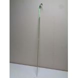 A glass walking stick,