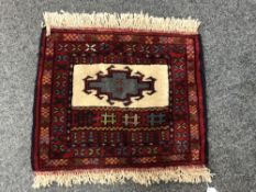 An eastern wool fringed mat,