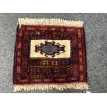 An eastern wool fringed mat,