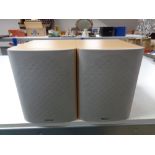 A pair of Denon speakers