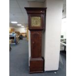 A George III oak 30 hour longcase clock with brass dial,