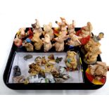 A tray containing Piggin ornaments,