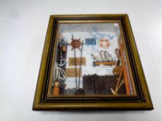 A nautical montage in frame