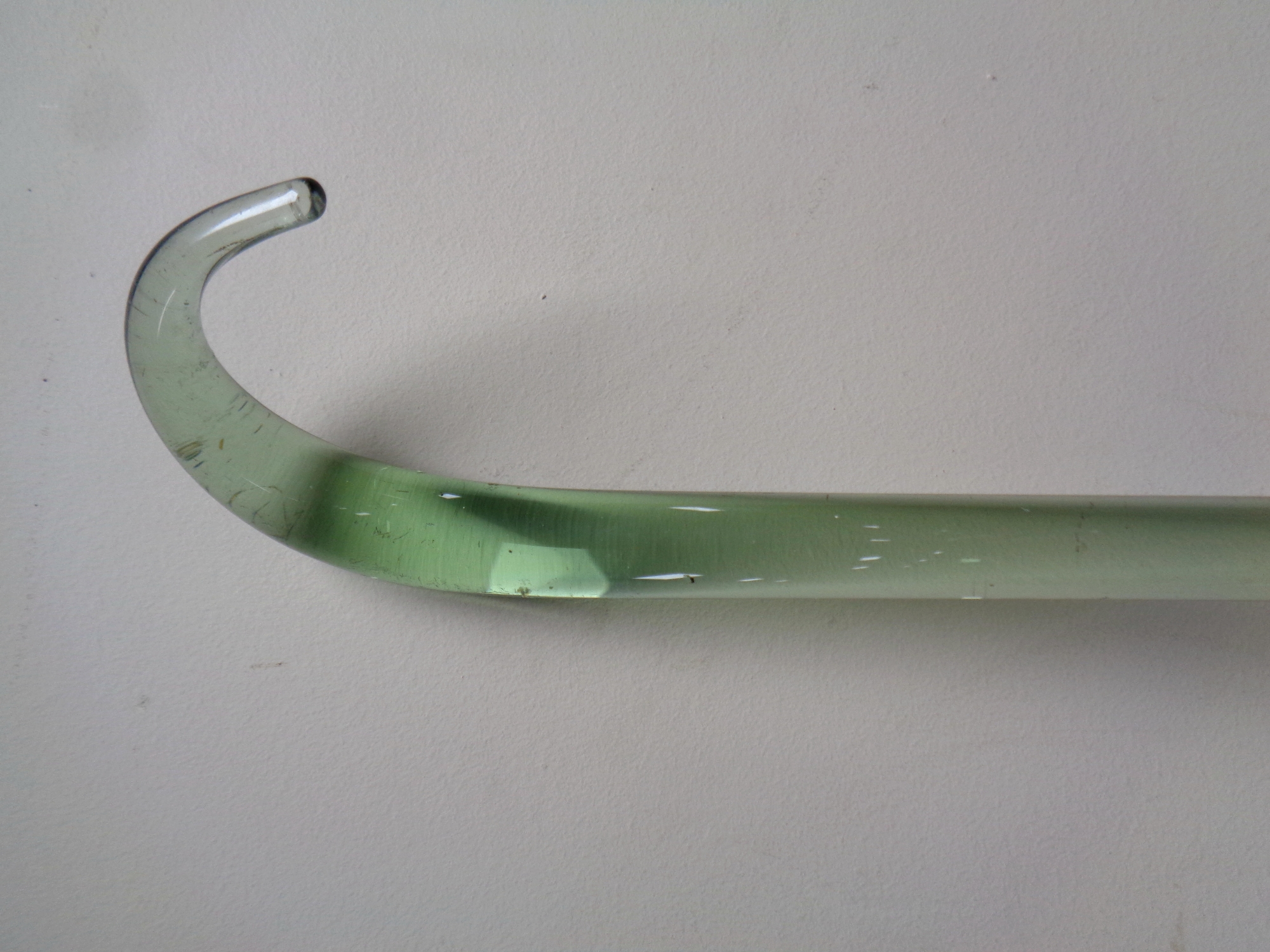 A glass walking stick, - Image 2 of 2