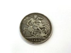 A Victorian silver Crown - 1889