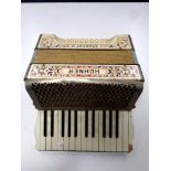 A Hohner Student III accordion