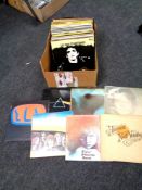 A box containing vinyl LPs to include Pink Floyd, Yes,