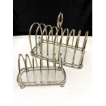 Two old EPNS toast racks