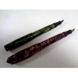 Two vintage fountain pens,