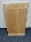 Fourteen contemporary solid oak cabinet tops, length 60 cm, width 30.