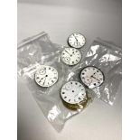 Five pocket watch movements