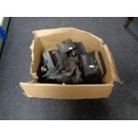 A box containing a quantity of theatre lights,