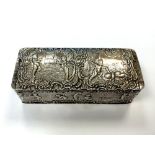 A good quality silver rectangular box,