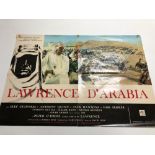 A vintage Italian film poster, Laurence of Arabia circa 1963,