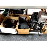 A collection of photographic equipment to include Halina Supereight Cine camera,
