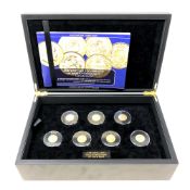 The First Gold Sovereigns of Each Sovereign Mint Collection, seven gold full sovereigns, 1820, 1870,