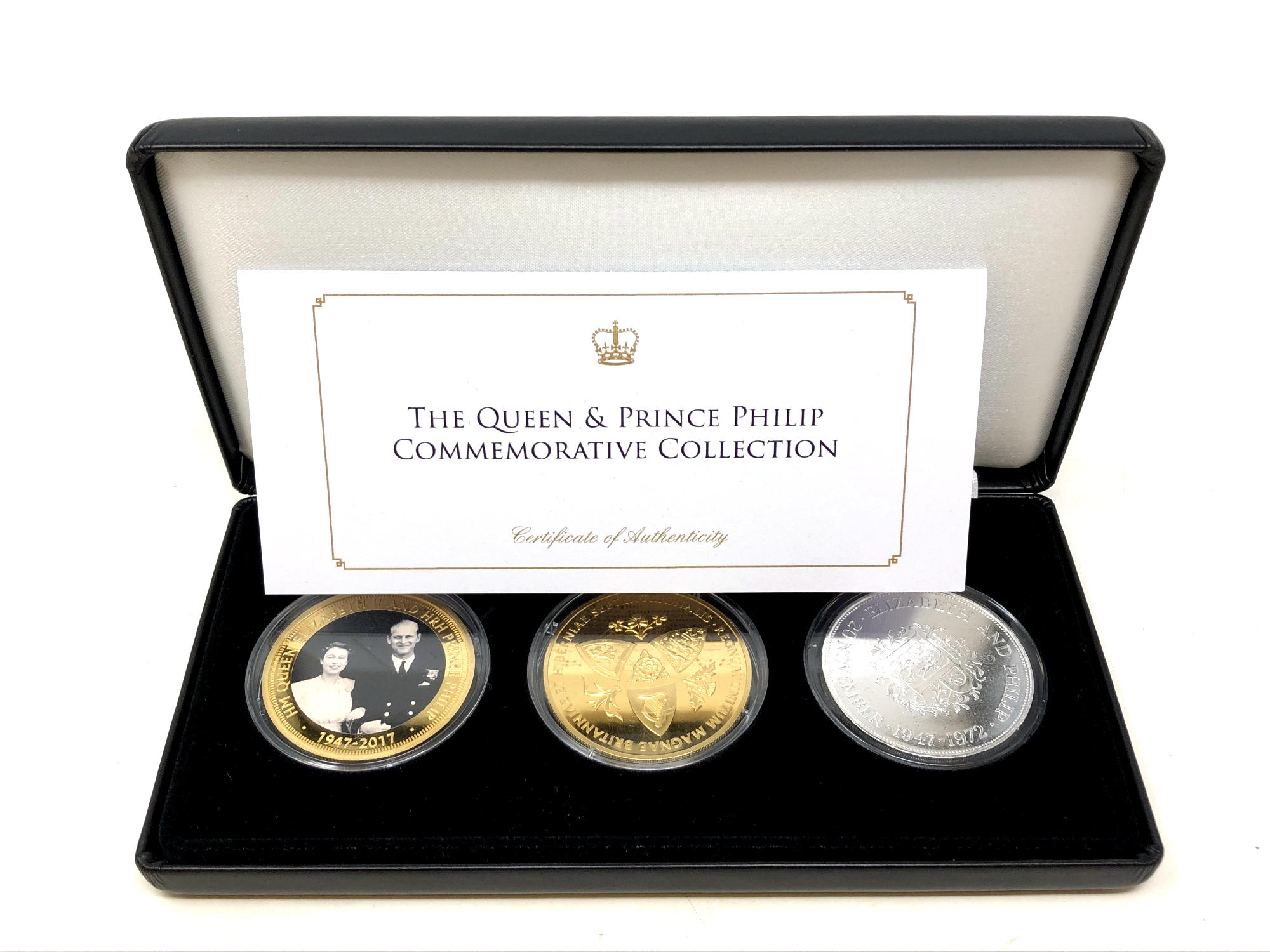 The Jubilee Mint The Queen & Prince Philip Commemorative Coin Collection,