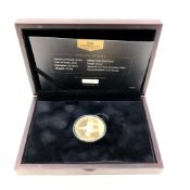 The Battle of Waterloo 200th Anniversary Gold Proof £5 Coin, struck in 22ct gold, 39.