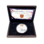 The Elizabeth II Reflections of a Reign Guernsey Silver 5oz Proof Coin,