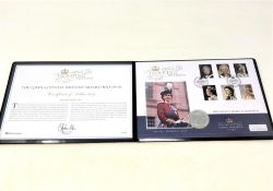 A 2015 The Queen's Official Birthday Silver Coin Cover.