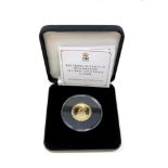 A Jubilee Mint Queen Elizabeth II 90th Birthday 22ct Gold Proof £1 Coin, 8g,