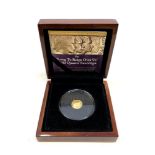 A Bradford Exchange Queen Elizabeth II 'Long to Reign Over Us' Gold Quarter Sovereign,