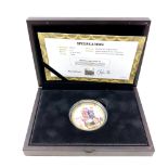 The VE Day 70th Anniversary Gold Numisproof Coin, struck in 9ct gold, number 53 of 70,