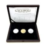 The First World War Gallipoli Three Coin Set,