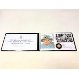The Queen Elizabeth II 90th Birthday Gold Proof Presentation Cover, struck in 22ct gold, 8g.