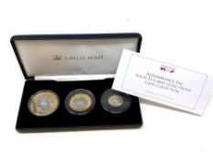 A Jubilee Mint Remembrance Day 22ct Gold Proof Coin Collection, weighing 8g,