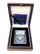 A Bradford Exchange 2013 Gold Half Sovereign, boxed with certificate of authenticity.