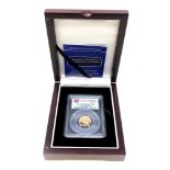 A Bradford Exchange 2013 Gold Half Sovereign, boxed with certificate of authenticity.