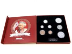 The Jubilee Mint Her Majesty's 90 Glorious Years Commemorative Coin & Stamp Set,