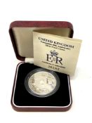 A Royal Mint Coronation 40th Anniversary Silver Proof Crown, boxed with certificate of authenticity.