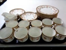 Thirty four pieces of 19th century Aynsley bone tea china