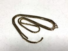 A 9ct gold necklace (broken),