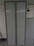 A Bisley metal double door shutter cabinet, width 100 cm,