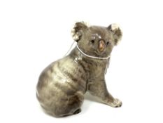 A Beswick china figure : Koala Bear, model 1038, grey, gloss, 9 cm.