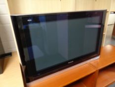 A Panasonic Viera 37" LCD TV with lead,