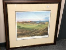 After Graeme Baxter : Tenth Hole Turnberry, limited edition colour print signed by the artist,